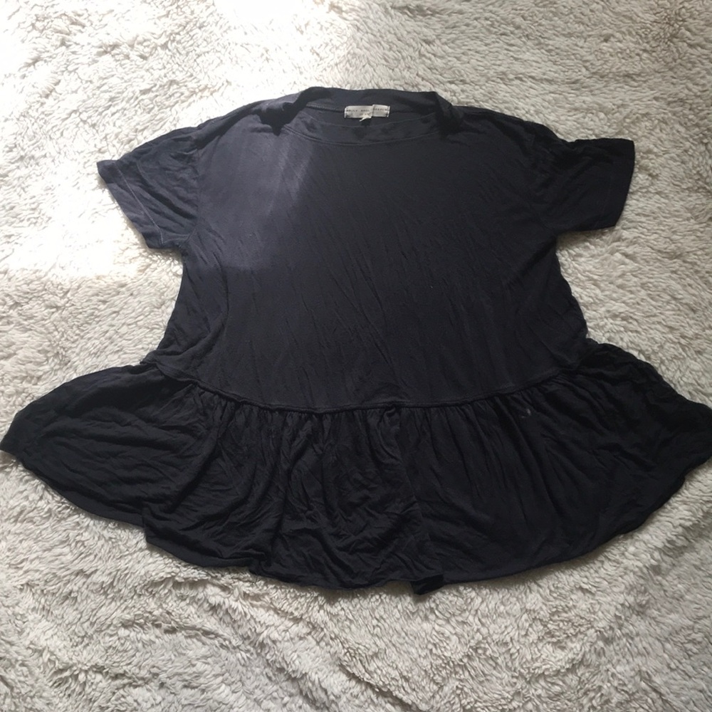 Urban Outfitters XS Navy Peplum Top